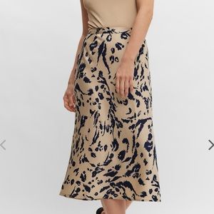 Vero moda printed midi skirt
